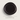 Kindred & Kin Exuberant stoneware dinner plate in deep black with hand-applied concentric ripple lines