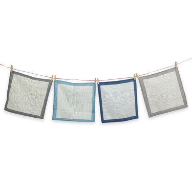 Tea Break Reverie Block Printed Napkins | Set of 4