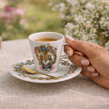 Vista Alegre x Christian Lacroix “Love Who You Want” Coffee Cups & Saucers, Set of 4