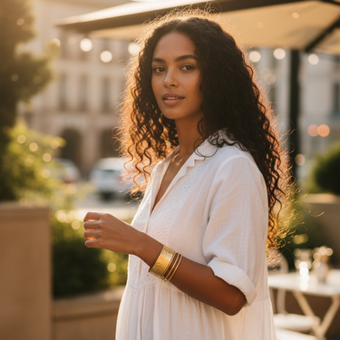 Golden Strata Cuff