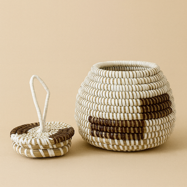 Saint-Louis Stripe Keepsake Basket