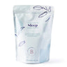 The Bathologist Sleep fizzy bath soak in a 907g pouch with lavender and mint essential oils.