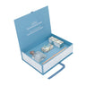Kindred & Kin Castelbel Cotton Flower gift set featuring a fragrance diffuser, hand cream, and soap in a blue box.