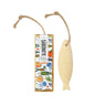 Kindred & Kin Castelbel sardine-shaped soap on a rope with orange and rosemary scent and decorative packaging