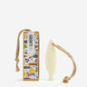 Kindred & Kin Castelbel Salt & Lemon sardine-shaped soap on a rope, ideal for kitchen odors.