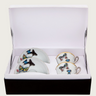 Vista Alegre Christian Lacroix Butterfly Parade porcelain espresso cups and saucers set in a gift box